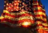 Castelul Bran, luminat în culorile drapelului american de Ziua Independenței SUA