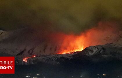MAE, atenţionare de călătorie pentru Italia. Restricţii temporare pe Aeroportul Catania pe fondul erupţiei vulcanului Etna
