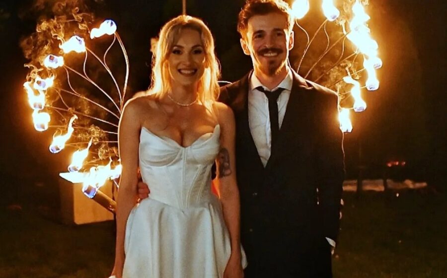 Nuntă ca în filme pentru Andrei Leonte și Laura. Imagini de poveste de la evenimentul cel mare