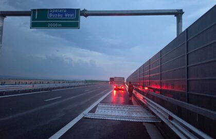 Haos și dezastru în urma turcilor pe autostrada A7