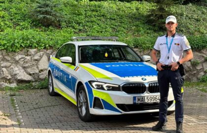 FOTO Sebastian a lăsat o carieră în IT pentru a deveni polițist la Cluj: Mi-am ales o profesie în care să merg cu drag la serviciu
