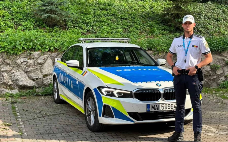 FOTO Sebastian a lăsat o carieră în IT pentru a deveni polițist la Cluj: Mi-am ales o profesie în care să merg cu drag la serviciu