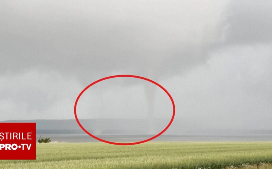 Un fenomen foarte rar a fost filmat în Suedia: o tornadă dublă. ”Părea că apa se agita în două locuri la suprafață”