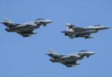 Două aeronave Eurofighter Typhoon și două avioane de luptă F-16, ridicate de armata română, după o nouă alertă în Tulcea