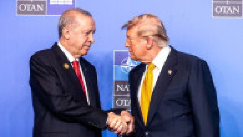 Președintele american Donald Trump și președintele turc Recep Tayyip Erdogan, la summitul NATO de la Ankara. Sursa: Profimedia | Poza 4 din 10