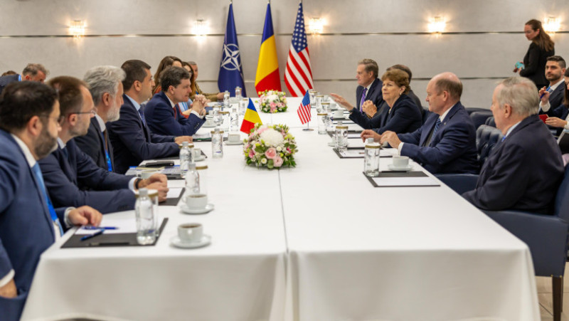 &Icirc;ntrevedere a președintelui Nicușor Dan cu delegația Congresului Statelor Unite ale Americii la Summitul NATO Foto: Administrația Prezidențială